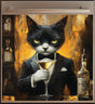 Cocktails With the Cat Dishwasher Magnet
