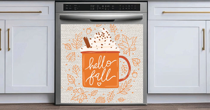 Hello Fall Dishwasher Magnet | Autumn Kitchen Decor