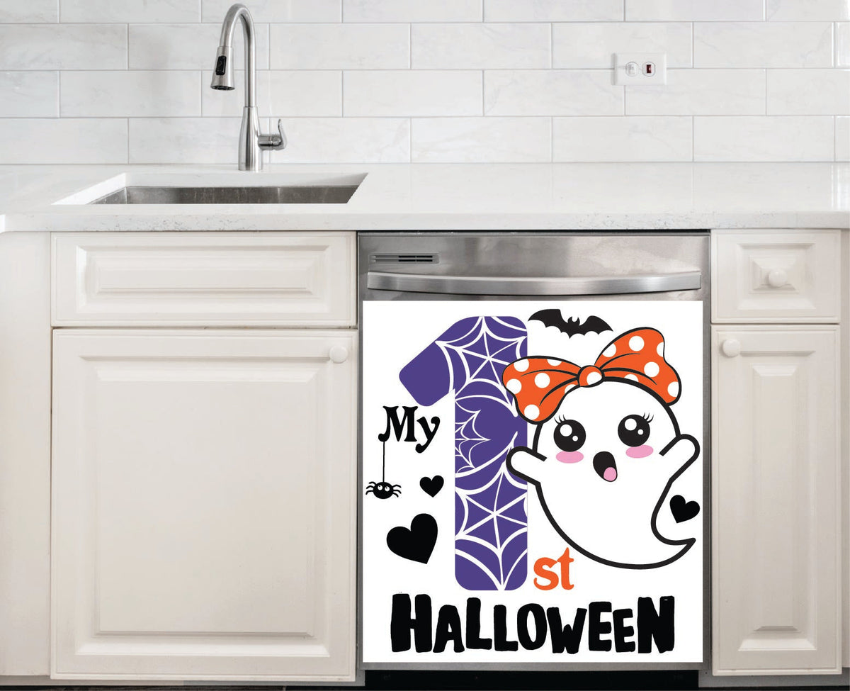 My Girl's 1st Halloween Ghost Dishwasher Magnet
