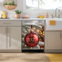 KitchiMag NYE 2027 Red Ornament Dishwasher Magnet | Holiday Kitchen Decor